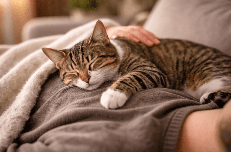Чому кішка спить на людині